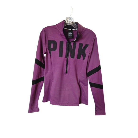 Victoria's Secret PINK Black and Purple Top - Picture 1 of 9